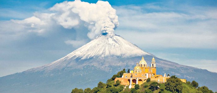 Cholula Mexique volcan éruption