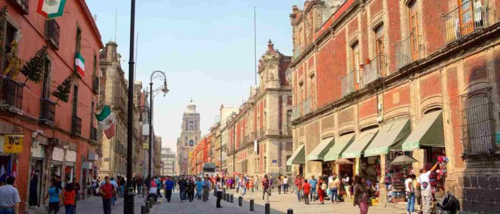 Mexico Mexique Calle de la Moneda
