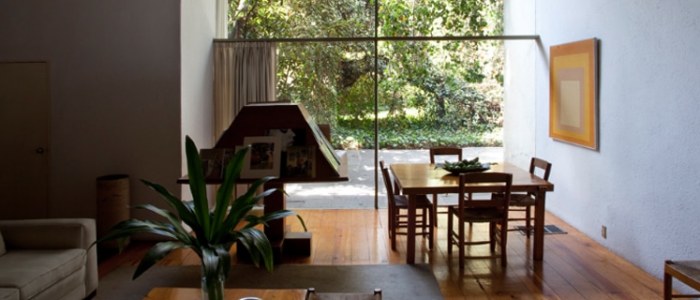 Salon jardin casa Barragan Mexique Decouverte