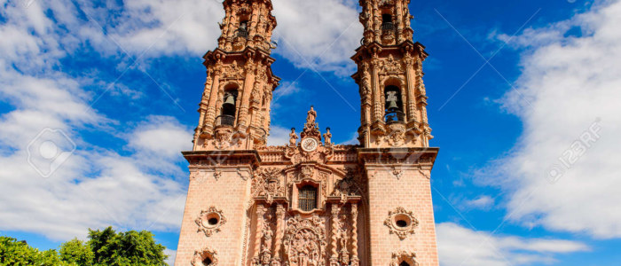 Taxco Mexique Découverte Façade Santa Prisca