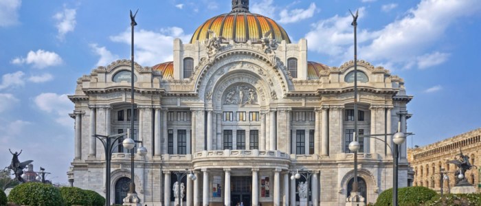 Stagiaires Mexique Découverte à Mexico Palacio Bellas Artes Beaux Arts