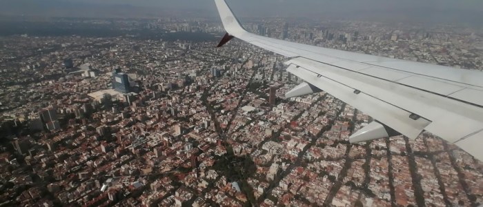 Stagiaires Mexique Découverte Mexico de l'avion