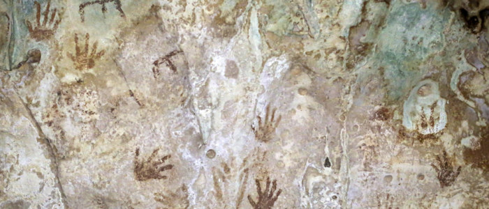 Peinture rupestre Yucatan Mexique
