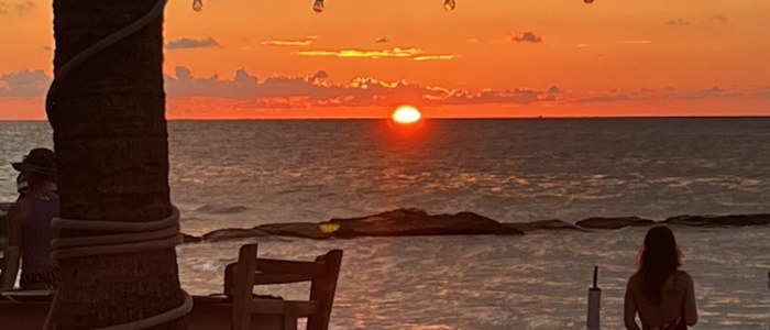 fin d’itinéraire Yucatán sur mesure au coucher du soleil