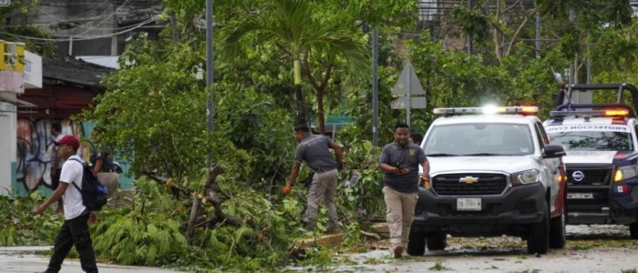 Ouragan Cancun Mexique