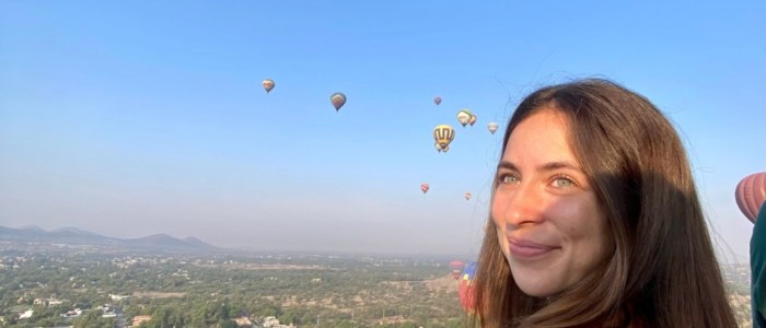 Stagiaire Teotihucan en montgolfière Mexique