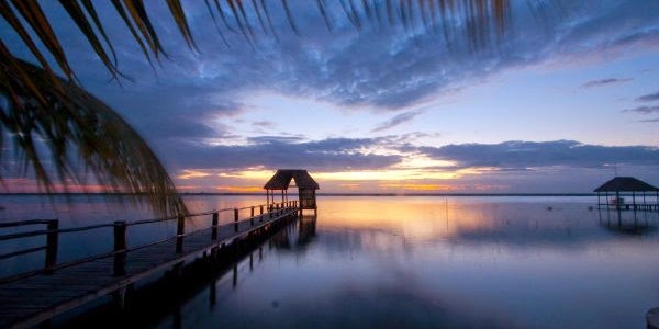 Sejour Organisé Mexique Découverte Bacalar coucher de soleil