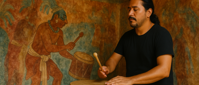 Bonampak Yaxchilan Chiapa Mexique Découverte musicien salle 2