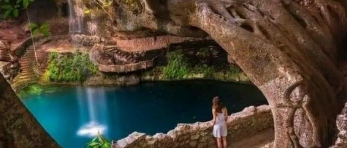 Cénote Zací à ciel ouvert au cœur de Valladolid