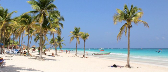 voyage au mexique en avril plage riviera maya ciel bleu