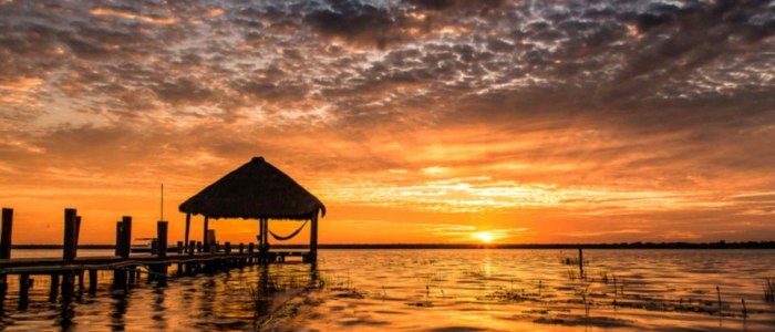 Nord Yucatan Mexique coucher de soleil
