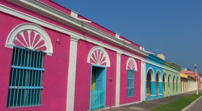 Ville de Veracrux Mexique Decouverte rue rose