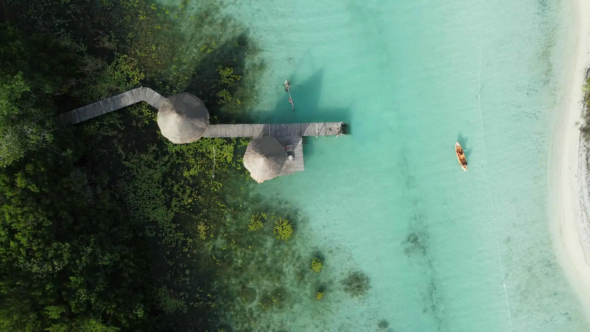 La lagune de Bacalar au Mexique