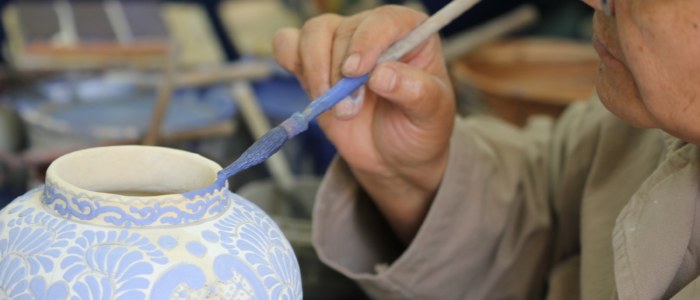 atelier de céramique de Talavera à Puebla]